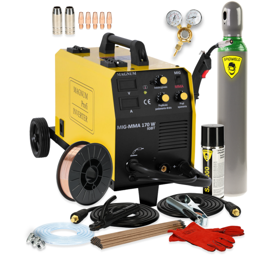 Spawarka Magnum MIG 170 W MMA IGBT - zestaw - U MI 170W MMA-G - Magnum - 3