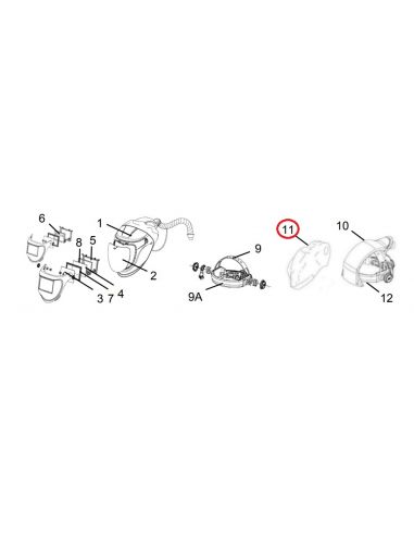 Uszczelnienie głowy - do przyłbic ESAB G30/G40/G50 - 0700000512 - ESAB - 1