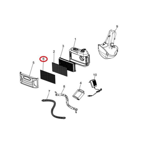 Filtr przeciwiskrowy systemu ESAB PAPR EPR-X1/X1.1 / 5 szt. | 0700500906_px5 2