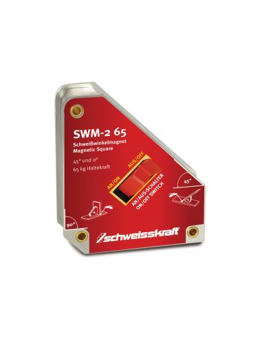 Kątownik spawalniczy magnetyczny SWM-2 65 / Schweisskraft - 1790031 - Schweisskraft - 1