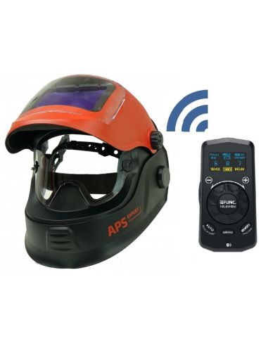 Przyłbica spawalnicza Ideal APS-P33M-RC2 F1-Flip z pilotem Bluetooth | APS-P33M-R-F1