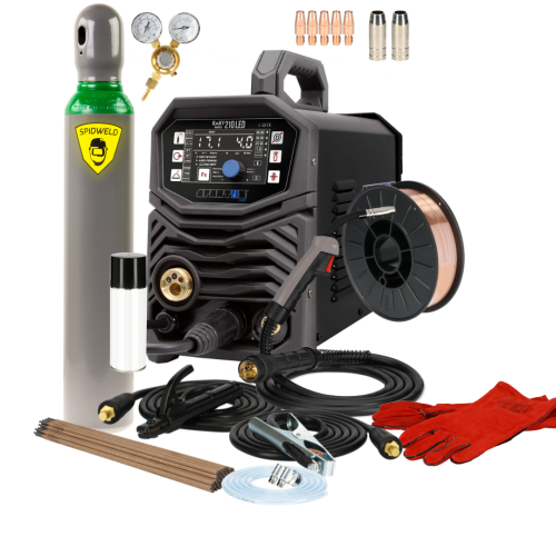 Spawarka Spartus EasyMIG 210 LED - zestaw | EASYMIG210LED-PAK-15-3-G