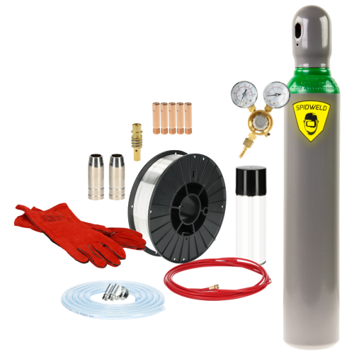 Zestaw startowy MIG do spawania aluminium - MB-15 / FIXWELD | zsm-almg5-15-1_pakiet1